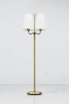 Swedish Modern Floor Lamp in Brass, 1940s-KO-1797712