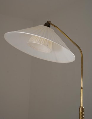 Swedish Modern Floor Lamp in Brass, 1940s-FM-2039413