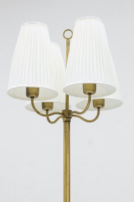 Swedish Modern Floor Lamp in Brass, 1940s-KO-1797712