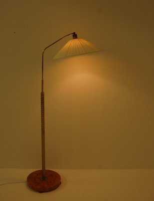 Swedish Modern Floor Lamp in Brass, 1940s-FM-2039413