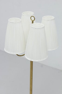 Swedish Modern Floor Lamp in Brass, 1940s-KO-1797712