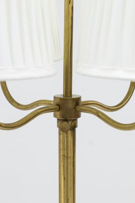 Swedish Modern Floor Lamp in Brass, 1940s-KO-1797712