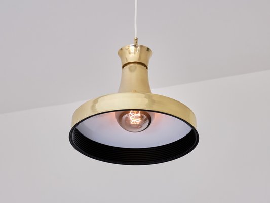 Swedish Modern Pendant Light in Brass by Fagerhults Belysning, 1960s-FMT-1337905