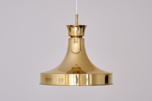 Swedish Modern Pendant Light in Brass by Fagerhults Belysning, 1960s-FMT-1337905