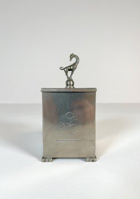 Swedish Modern Pewter Jar from C-G Hallberg, 1931, Sweden-UYK-1151604