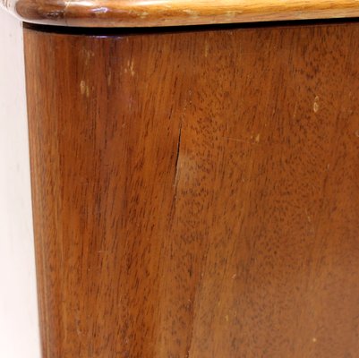 Swedish Modern Pyramid Mahogany Chest of Drawers, 1940s-KQ-1195789