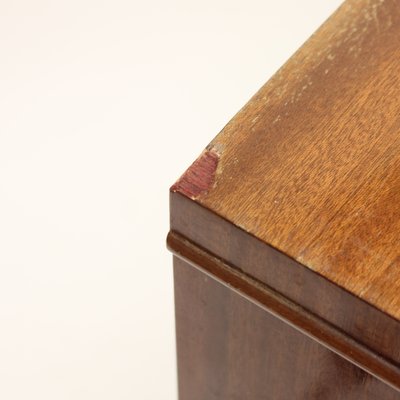 Swedish Modern Pyramid Mahogany Chest of Drawers, 1940s-KQ-1195789