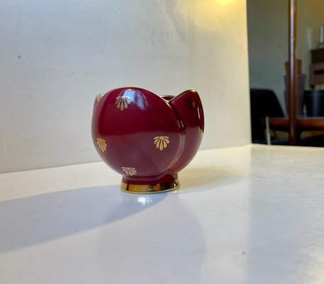 Swedish Modern Red Ruby Vase by Arthur Percy for Upsala Ekeby, 1950s-LCR-1251970