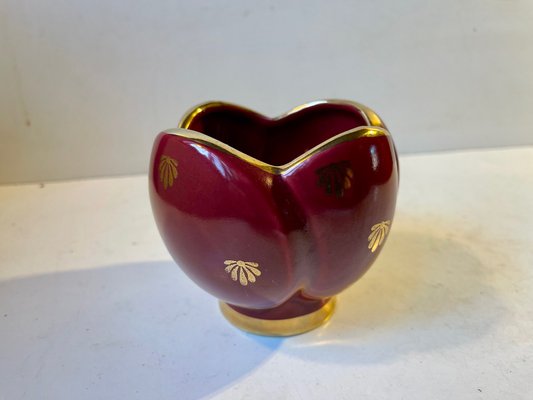 Swedish Modern Red Ruby Vase by Arthur Percy for Upsala Ekeby, 1950s-LCR-1251970