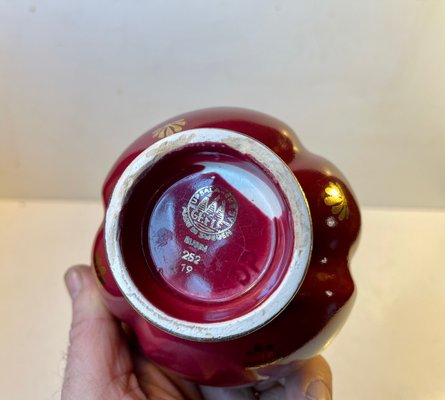 Swedish Modern Red Ruby Vase by Arthur Percy for Upsala Ekeby, 1950s-LCR-1251970