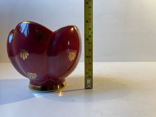 Swedish Modern Red Ruby Vase by Arthur Percy for Upsala Ekeby, 1950s-LCR-1251970