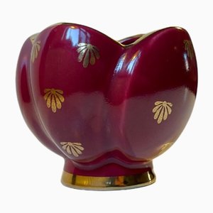 Swedish Modern Red Ruby Vase by Arthur Percy for Upsala Ekeby, 1950s-LCR-1251970