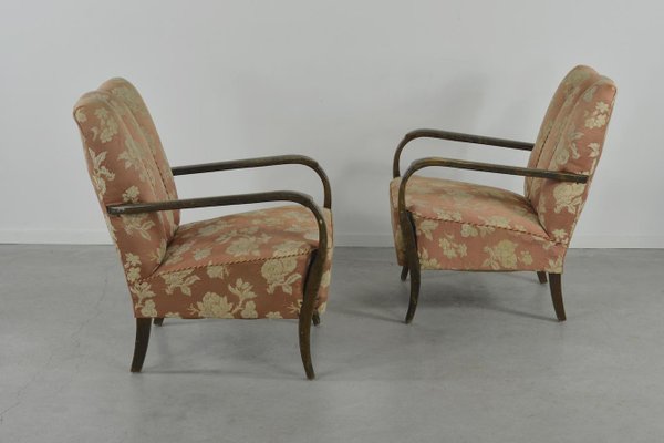 Swedish Modern Sculptural Armchairs, 1950s, Set of 2-KMC-820744