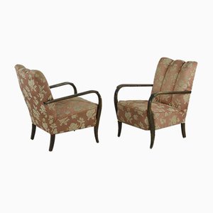 Swedish Modern Sculptural Armchairs, 1950s, Set of 2-KMC-820744