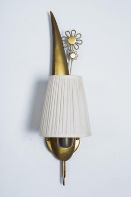 Swedish Modern Wall Lamps in Brass, Set of 2-FM-865576