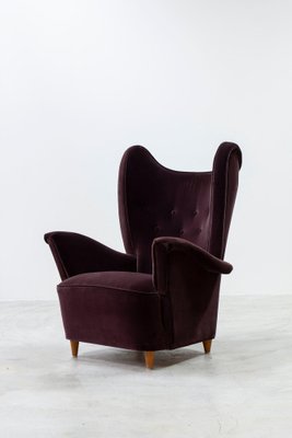 Swedish Modern Wing Back Chair-KO-2040794