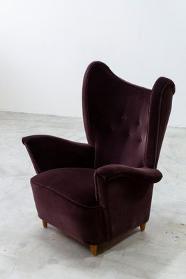 Swedish Modern Wing Back Chair-KO-2040794