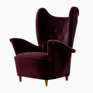 Swedish Modern Wing Back Chair-KO-2040794