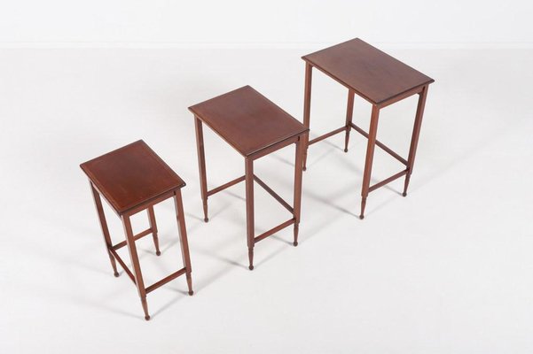 Swedish Nesting Side Tables from Nordiska Kompaniet, 1950s, Set of 3-KMC-975270