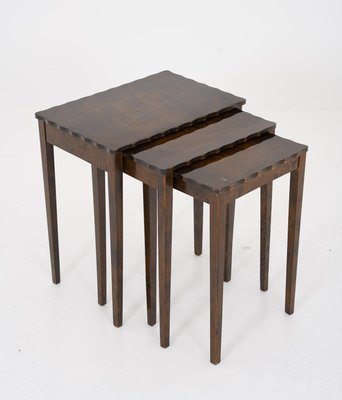 Swedish Nesting Tables in Birch by Erling Torvits, 1930s, Set of 3-FM-2023143