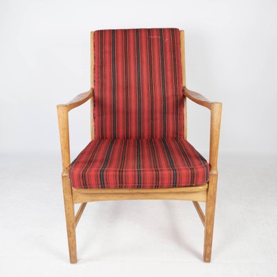 Swedish Oak Armchair from Bjärnums Furniture, 1960s-UY-999227