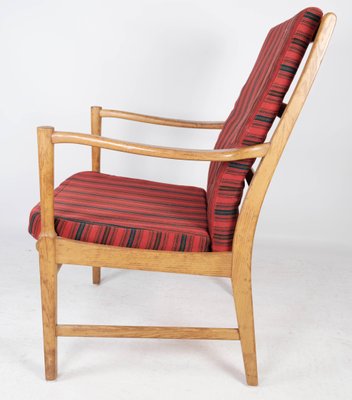 Swedish Oak Armchair from Bjärnums Furniture, 1960s-UY-999227