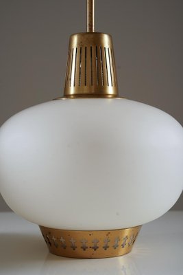 Swedish Pendants in Brass by Hans Bergström for Ateljé Lyktan, 1950s, Set of 2-FM-1767114