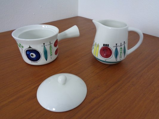 Swedish Picknick Pot & Cannikin by Marianne Westmann for Rörstrand, Set of 2, 1950s-RDW-1056273