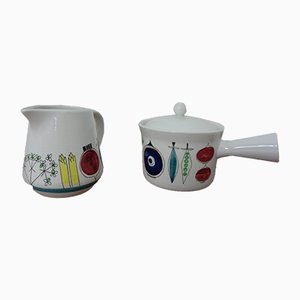 Swedish Picknick Pot & Cannikin by Marianne Westmann for Rörstrand, Set of 2, 1950s-RDW-1056273