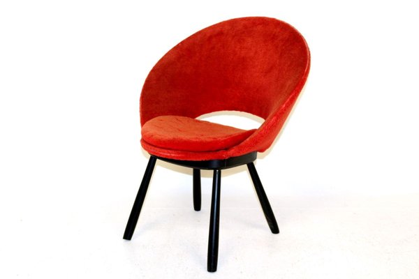 Swedish Pilou Lounge Chair, 1950s-GEK-750962