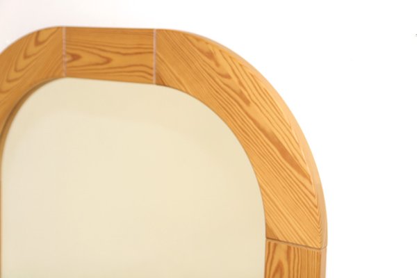 Swedish Pine Mirror, 1970s-GEK-1328878