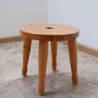 Swedish Pine Stool or Side Table, 1960s-JRP-838632