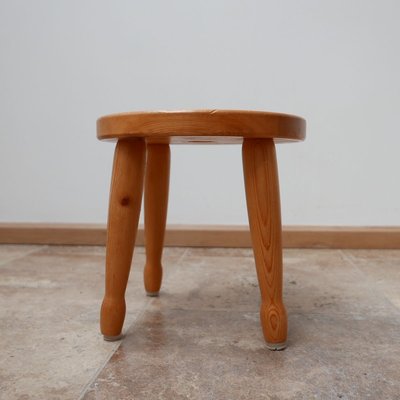 Swedish Pine Stool or Side Table, 1960s-JRP-838632