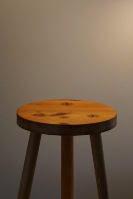 Swedish Pine Tripod Stools, 1960s, Set of 2-MXF-1410670