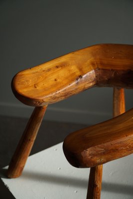 Swedish Pine Wabi Sabi Stool in Pine, 1950s-MXF-1446921