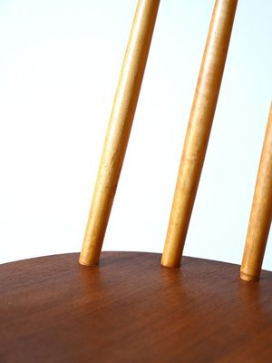 Swedish Pinnstol Chair in Teak and Beech, 1960s-QWP-2035523