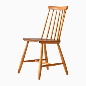 Swedish Pinnstol Chair in Teak and Beech, 1960s-QWP-2035523