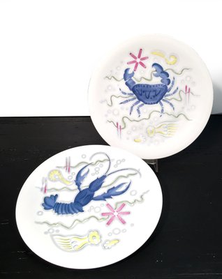 Swedish Plates from Hackefors, 1960s, Set of 6-QFU-729878