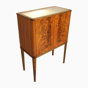 Swedish Pyramid Mahogany Bar Cabinet by Förenade Möbler Linköping, 1940s-UDU-1807133