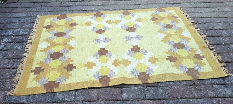 Swedish Rölakan Carpet by Alice Wallebäck 1950s-QDP-1246106