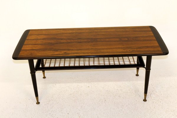 Swedish Rosewood Coffee Table, 1950s-GEK-807315