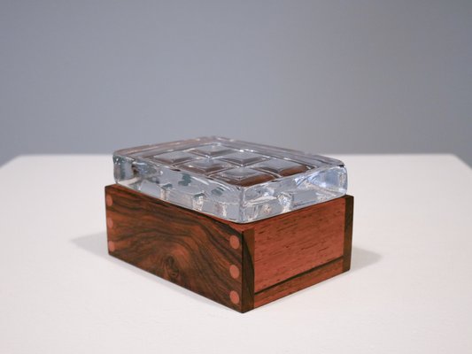 Swedish Rosewood Jewelry Box by Hellsten Lars for Skruf, 1960s-OGU-667360