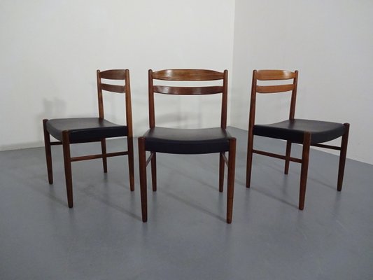 Swedish Rosewood Side Chairs by Carl Ekström for Albin Johansson & Söner, 1960s, Set of 3-RDW-561623