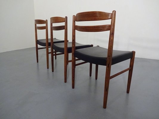 Swedish Rosewood Side Chairs by Carl Ekström for Albin Johansson & Söner, 1960s, Set of 3-RDW-561623