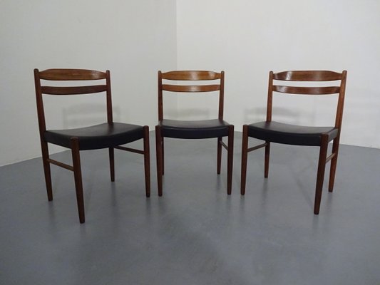 Swedish Rosewood Side Chairs by Carl Ekström for Albin Johansson & Söner, 1960s, Set of 3-RDW-561623