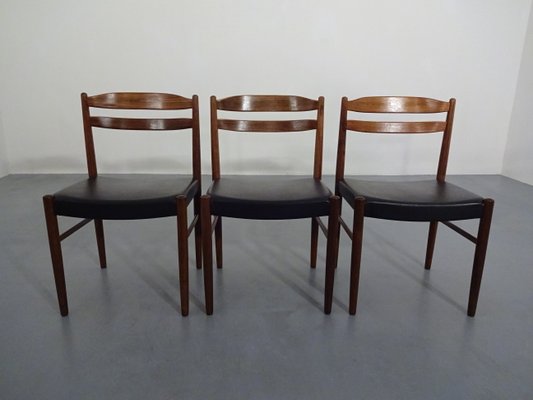 Swedish Rosewood Side Chairs by Carl Ekström for Albin Johansson & Söner, 1960s, Set of 3-RDW-561623