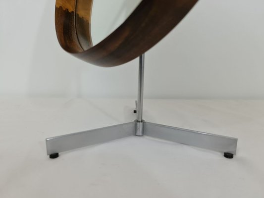 Swedish Rosewood Table Mirror by Uno & Östen Kristiansson for Luxus, Circa 1960-DOA-894165