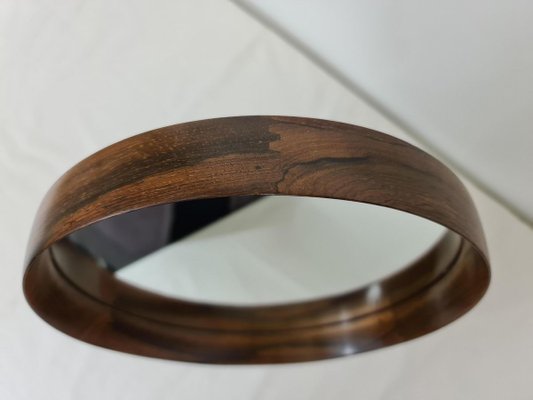 Swedish Rosewood Table Mirror by Uno & Östen Kristiansson for Luxus, Circa 1960-DOA-894165