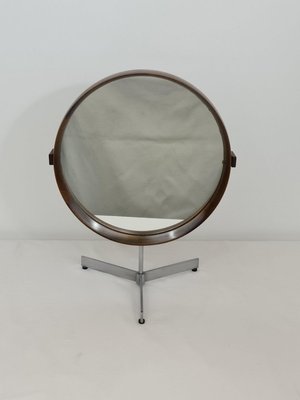 Swedish Rosewood Table Mirror by Uno & Östen Kristiansson for Luxus, Circa 1960-DOA-894165