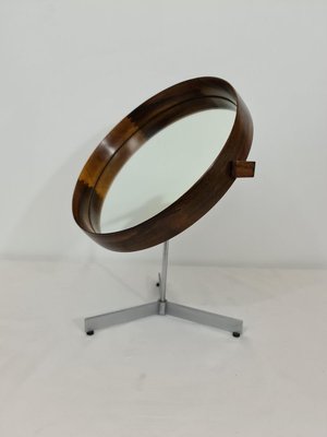 Swedish Rosewood Table Mirror by Uno & Östen Kristiansson for Luxus, Circa 1960-DOA-894165